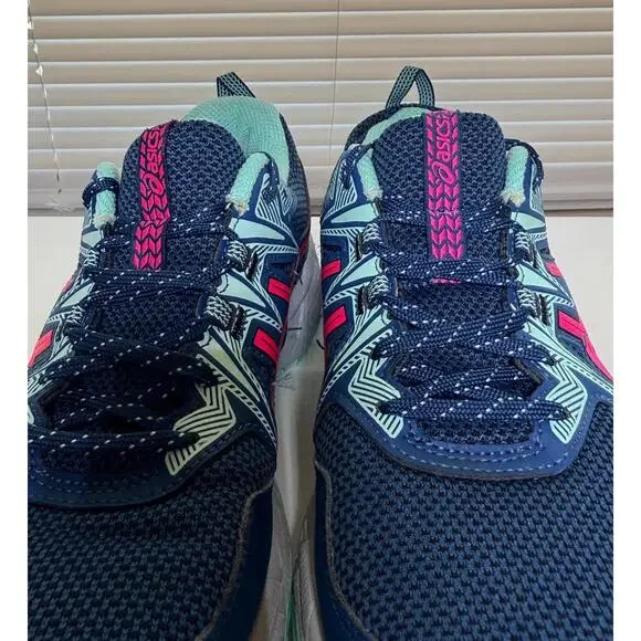 ASIC Women's GEL-VENTURE Mako Blue/Pink Glo Size 10 - Picture 8 of 9